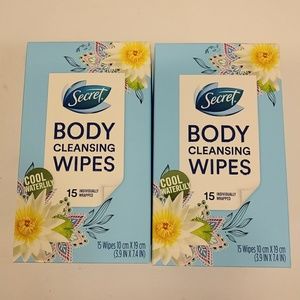 Secret Cleansing Wioes Cool Waterlily 30ct NIB